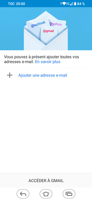 Sélectionnez Ajouter une adresse e-mail