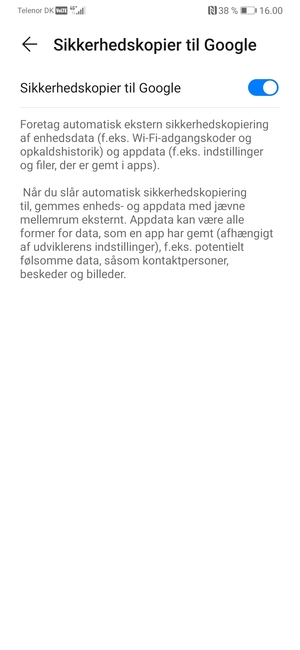 Vælg Tilbage-knappen
