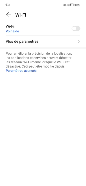 Activer le Wi-Fi