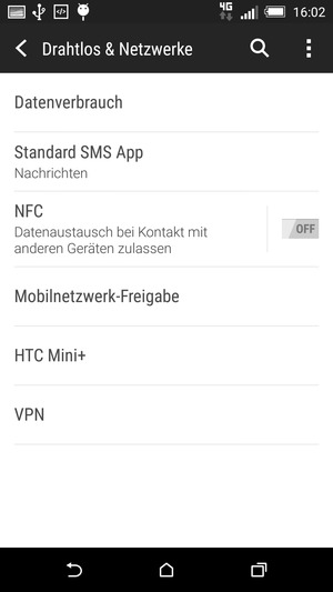 Wählen Sie Mobilnetzwerk-Freigabe