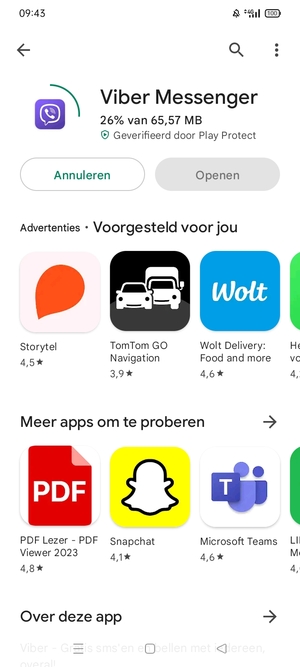 Wacht tot het installatieproces beëindigd is