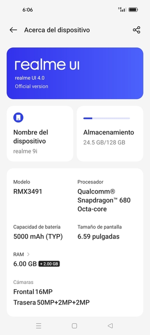 Seleccione realme UI