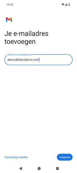 Voer uw e-mailadres in en selecteer Volgende