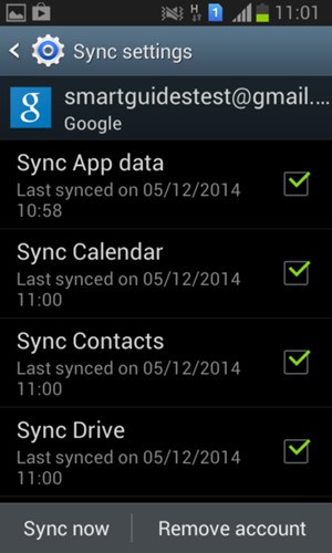 Make sure Contacts is selected