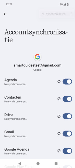 Uw gegevens worden gesynchroniseerd