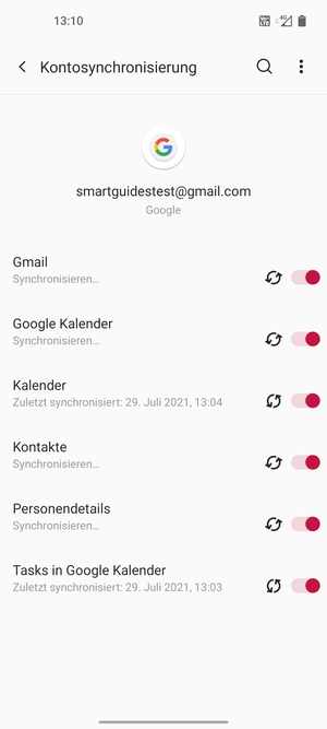 Ihre Kontakte von Google werden nun auf Ihr Handy synchronisiert