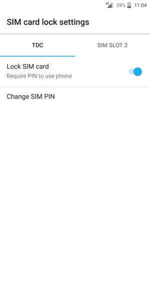 Select Public and Change SIM PIN
