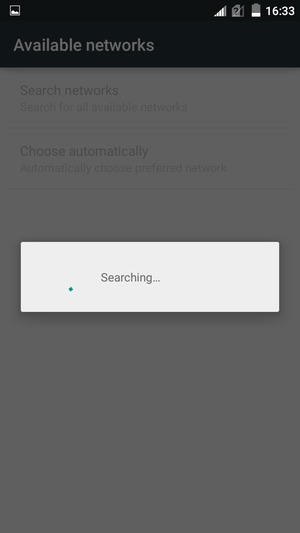 Wait for the search to finish