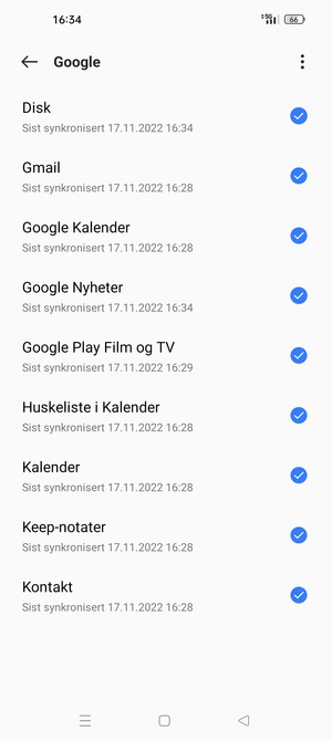 Velg menyknappen