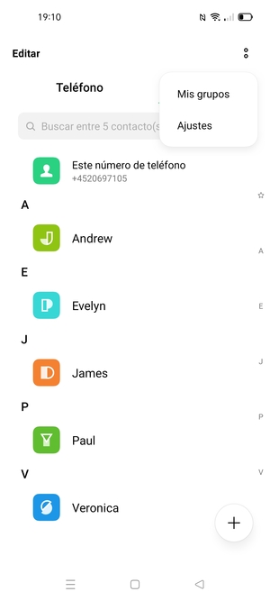 Seleccione Ajustes
