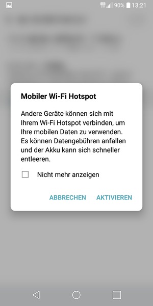 Wählen Sie AKTIVIEREN