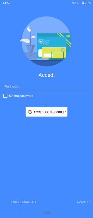 Seleziona ACCEDI CON GOOGLE