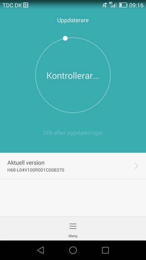 Vänta på att sökningen avslutas