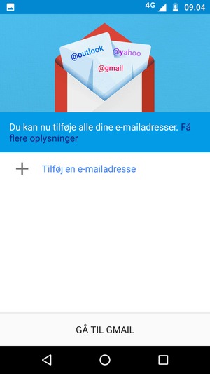 Vælg Tilføj en e-mailadresse