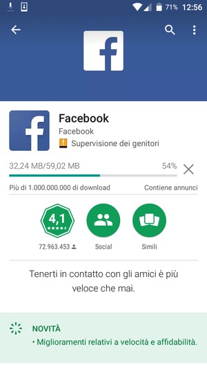 Attendi il completamento del processo di installazione