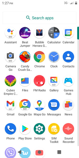 Scroll to and select Settings