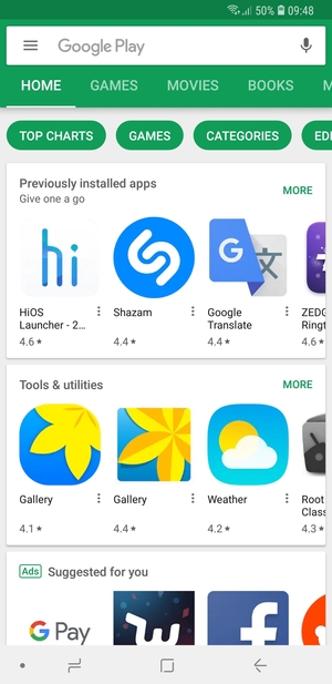 Select the Search bar