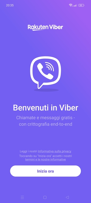 L'app è pronta per l'uso