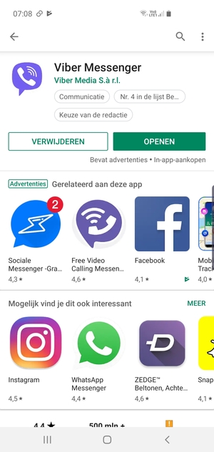 Selecteer OPENEN