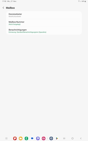 Wählen Sie Mailbox-Nummer