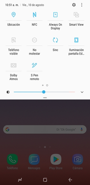 Desactive Ubicación