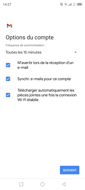 Sélectionnez Suivant
