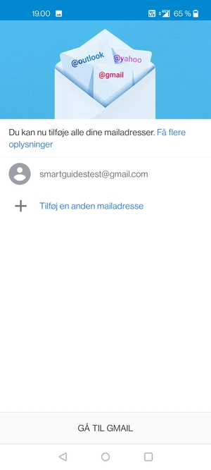 Vælg GÅ TIL GMAIL