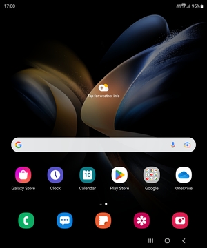 Swipe up