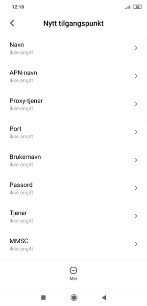 Skriv inn MMS-informasjon