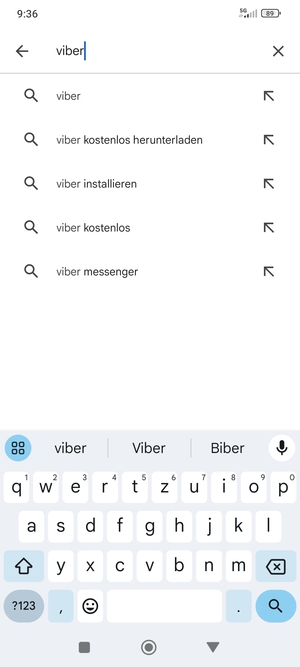 Geben Sie den Namen der App ein und wählen Sie Suchen