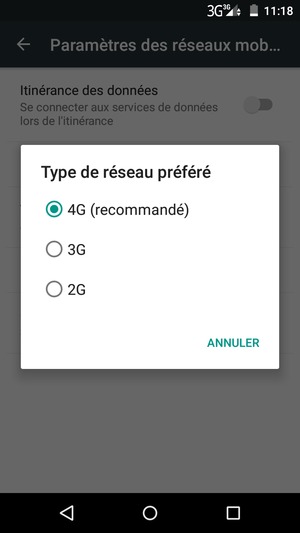 Sélectionnez votre option préférée