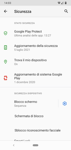 Il tuo telefono è ora protetto dal blocco schermo