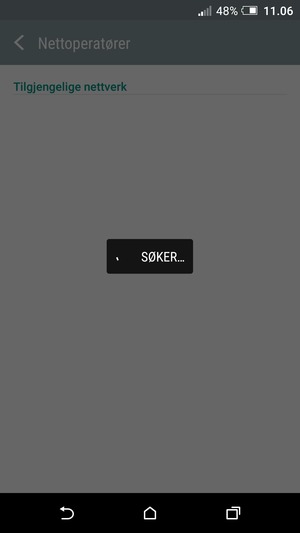 Vent til søket til ferdig
