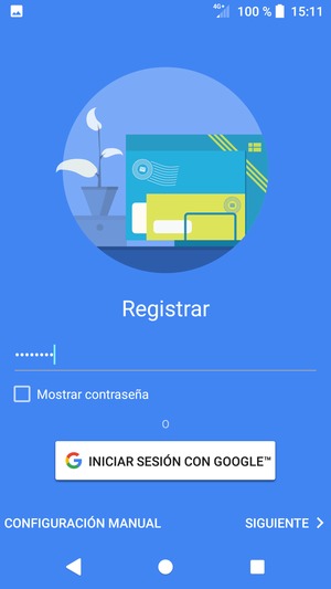 Introduzca su contraseña de Gmail y seleccione SIGUIENTE
