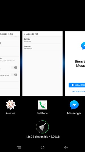Seleccione el icono Eliminar para cerrar todas las aplicaciones en ejecución