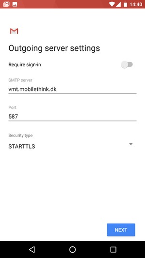 Select Security type
