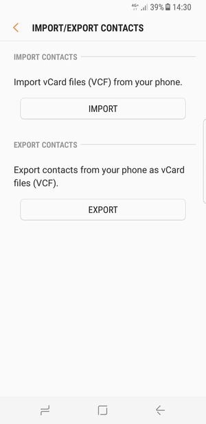Select IMPORT
