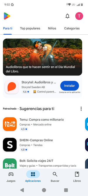 Seleccione Buscar