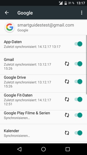 Ihre Daten werden synchronisiert