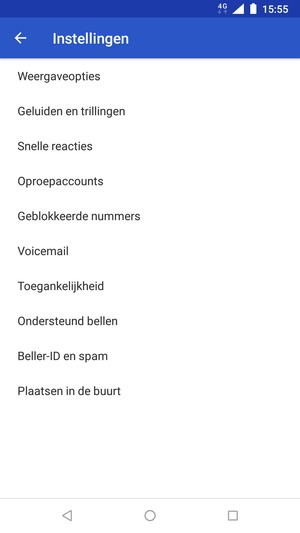 Selecteer Voicemail