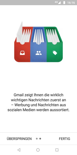 Wählen Sie FERTIG