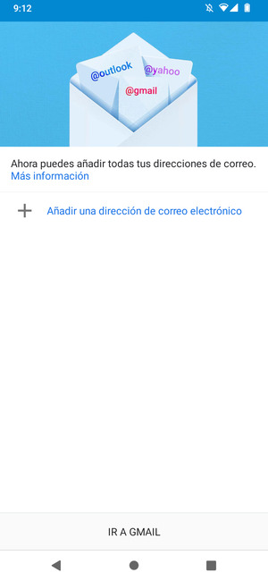 Seleccione Añadir una dirección de correo electrónico