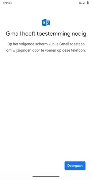 Selecteer Doorgaan