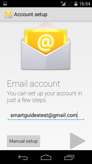 Enter your Gmail or Hotmail address. Select Next