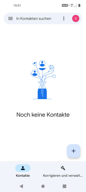 Wählen Sie Korrigieren und verwalten