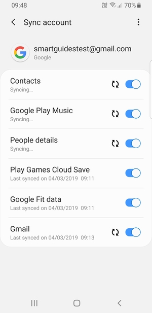 Your contacts from Google will now be synced to your Galaxy
