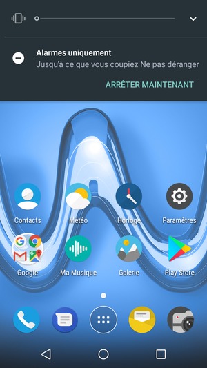 Appuyez une fois de plus pour passer en mode silencieux