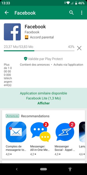 Veuillez attendre la fin de la procédure d'installation