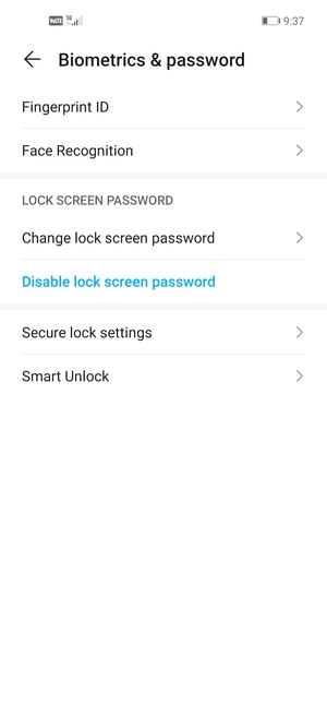 Your phone is now secure with a screen lock