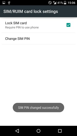 Your SIM PIN has been changed